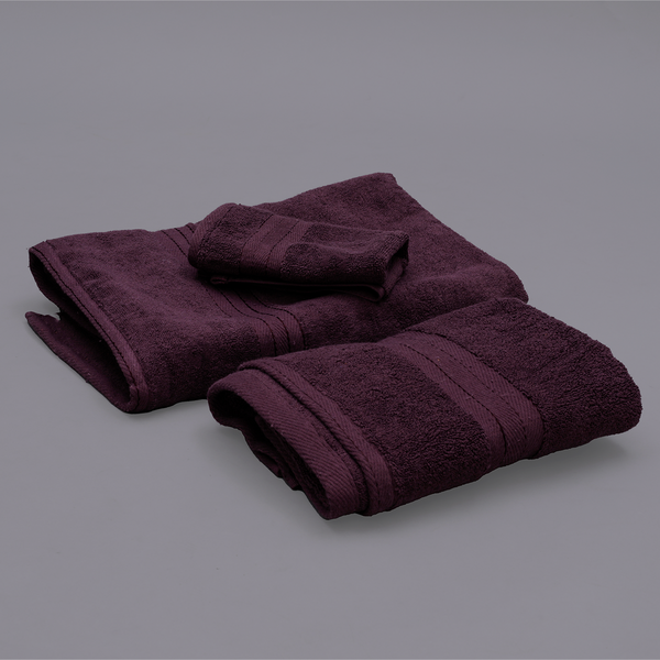 Pure Cotton Terry Towel, Burgundy